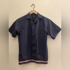 Zara Navy Button Down